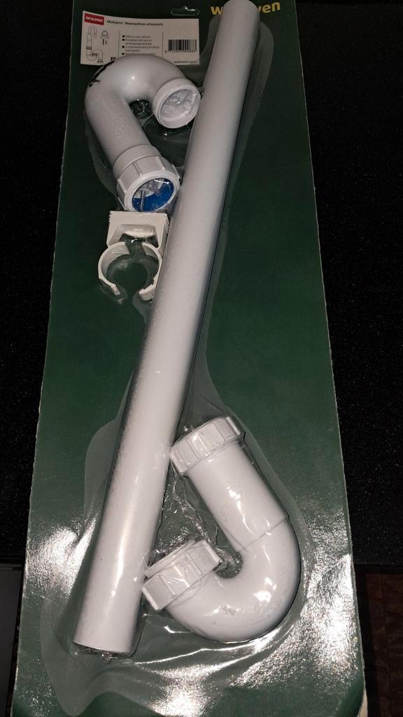 Wasmachine Afvoer Set - Nieuw in Verpakking, Doe-het-zelf en Verbouw, Buizen en Afvoer, Ophalen of Verzenden