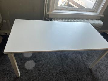 2x wit bureau verstelbare hoogte 160x80