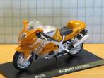 Suzuki GSX-R1300 Hayabusa 1:18 goud/zilver blister, Maisto, May Cheong Group France S.A.S., Nieuw, Ophalen of Verzenden