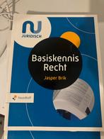 Basiskennis Recht - Jasper Brik, Ophalen of Verzenden, Alpha, Zo goed als nieuw, HBO