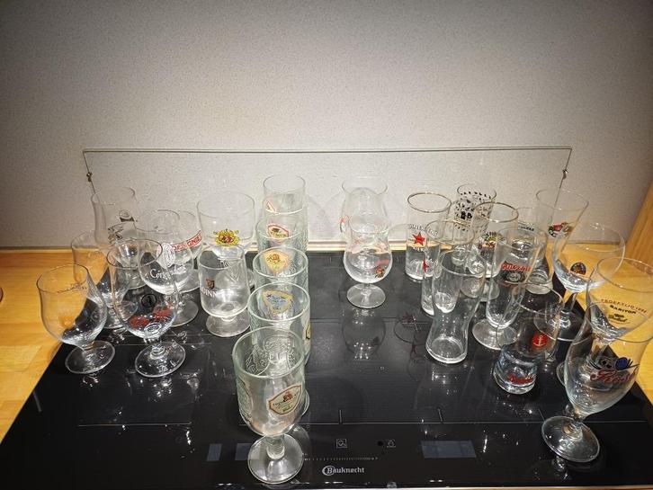 bierglazen met opdruk van de brouwerij, Verzamelen, Glas en Borrelglaasjes, Zo goed als nieuw, Bierglas, Ophalen