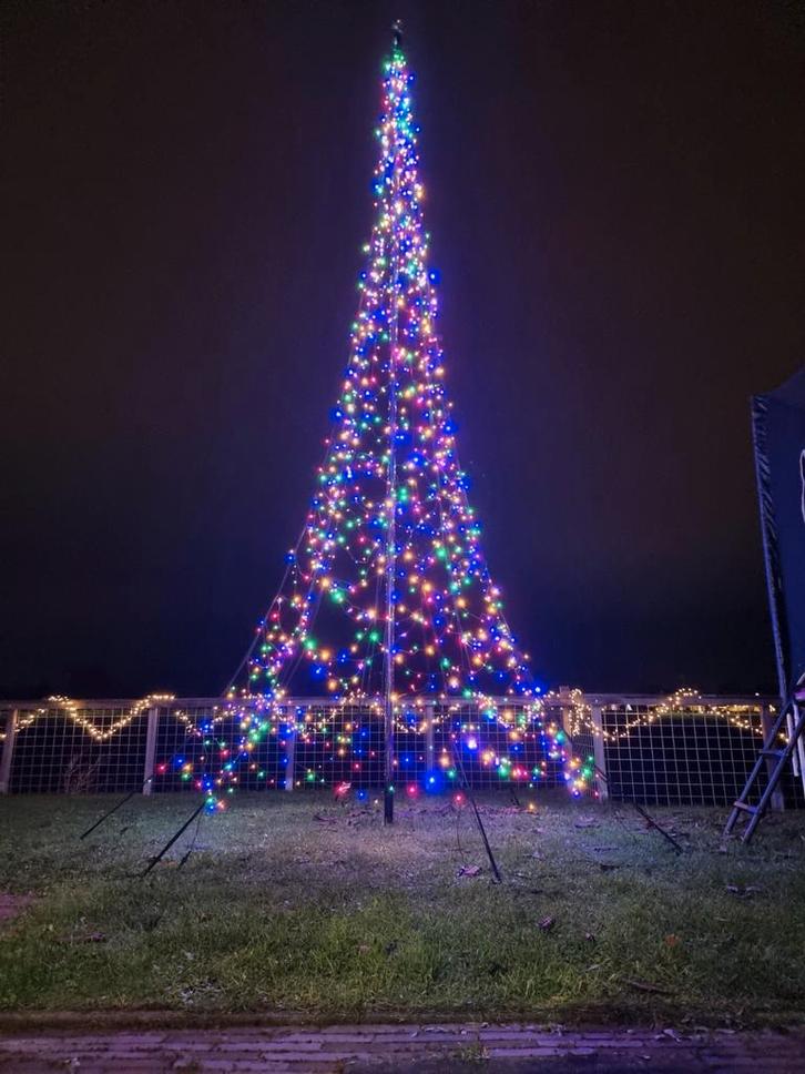 Fairybell 6 meter 1200 led Multi colour  evt + mast, Muziek en Instrumenten, Licht en Laser, Zo goed als nieuw, Licht, Ophalen