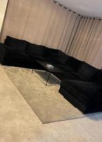 Grote zwarte hoekbank, Huis en Inrichting, Ophalen, 100 tot 125 cm, Hoekbank, 300 cm of meer