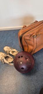 Zeldzame vintage bowlingset, tas merk Brunswick,, Ophalen of Verzenden, Gebruikt, Overige typen