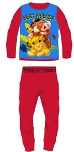 Lion King Fleece Pyjama Rood - Maat 128 - Disney, Nieuw, Jongen of Meisje, Ophalen of Verzenden, Nacht- of Onderkleding