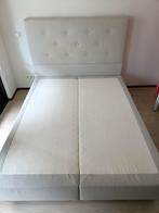 Ikea Boxspring 160x200 - Beige Gemêleerd, Ophalen, Gebruikt, Beige, Tweepersoons