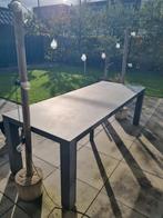 Antraciet Terrastafel met LED verlichting - 230x90cm. Nu 59€, Tuin en Terras, Gebruikt, Minder dan 50 watt, Staande lamp, Aluminium