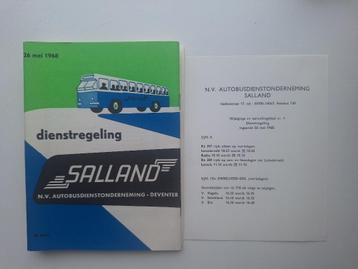 SALLAND DIENSTREGELING INGAANDE - 26 MEI 1968 beschikbaar voor biedingen