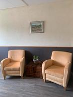 Twee stoeltjes, Huis en Inrichting, Fauteuils, Ophalen, Gebruikt, Minder dan 75 cm, Stof