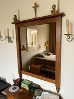 Houten spiegel, Antiek en Kunst, Ophalen, Rechthoekig, 50 tot 100 cm, 100 tot 150 cm