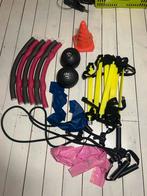 Fitnessmaterialen: Speedladder, Hoop, Ballen, Elastieken, Sport en Fitness, Fitnessmaterialen, Ophalen of Verzenden, Gebruikt