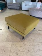 Hocker voetenbank stof geel nieuw lounge afgeprijsd, Ophalen, 125 cm of meer, Nieuw, Stof