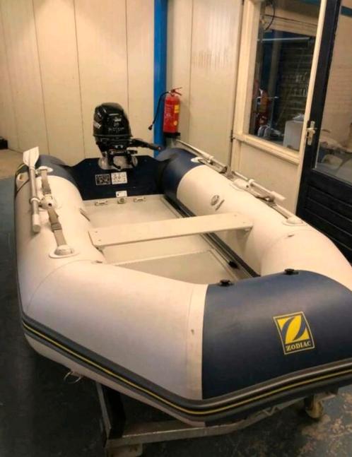 rubberboot 8pk buitenboordmotor, Watersport en Boten, Rubberboten, Zo goed als nieuw, Zodiac, Minder dan 70 pk, Benzine, Ophalen of Verzenden
