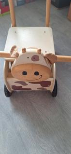 Loopwagen Koe - Ideaal voor Kleine Stappers!, Ophalen of Verzenden, Gebruikt, Duw- of Trekspeelgoed