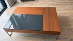 Chiva salontafel met opbergruimte walnoot met antracietgrijs, Huis en Inrichting, Tafels | Salontafels, Ophalen, 100 tot 150 cm