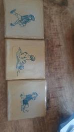3 oude tegeltjes, Antiek en Kunst, Antiek | Wandborden en Tegels, Ophalen of Verzenden