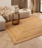 Nieuw Groot Yute Tapijt 200x200cm, Beige, Vierkant, Nieuw, Ophalen of Verzenden
