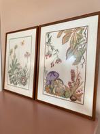 Vintage Geborduurde Seizoensschilderijen Set, Ophalen