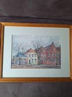 Schilderij van Oostkolk zeilmakerij Spaarndam, Ophalen