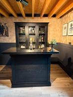 Chique zwarte bar set mancave cafe kroeg toog luifelbar zgan, Huis en Inrichting, Barren, Ophalen of Verzenden, Zo goed als nieuw