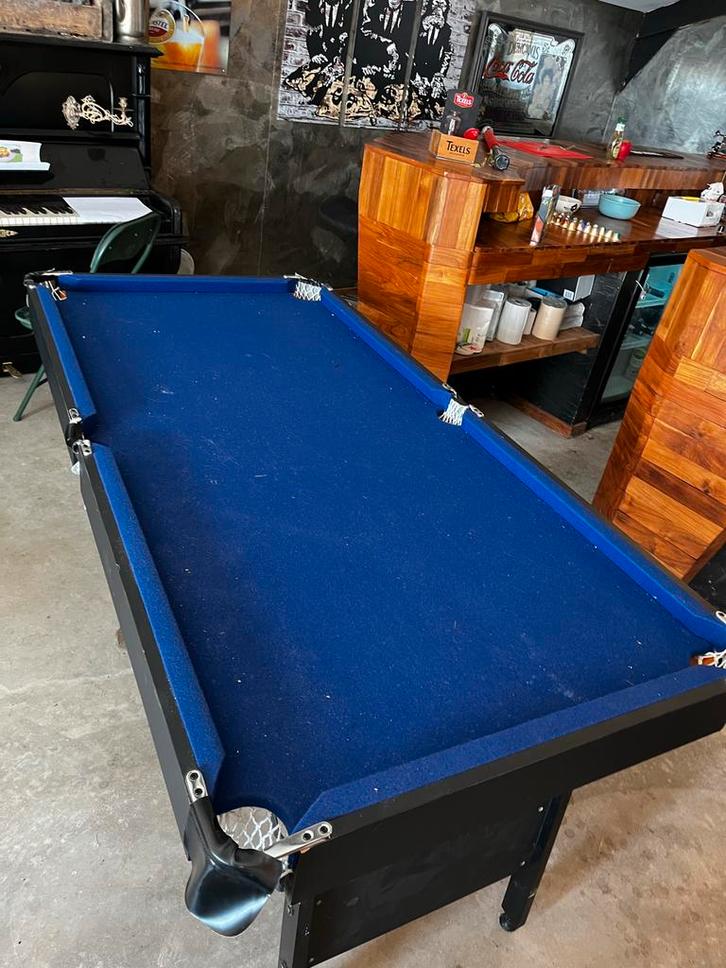 Inklapbare Biljarttafel - 180cm Lang, Sport en Fitness, Biljarten en Poolen, Gebruikt, Biljarttafel, Ophalen of Verzenden