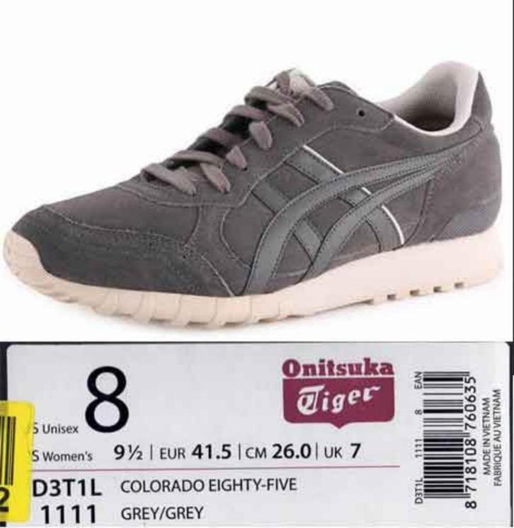 Sneakers Onitsuka Tiger Colorado 85 mt 41,5 grijs, Kleding | Dames, Schoenen, Zo goed als nieuw, Sneakers of Gympen, Grijs, Ophalen of Verzenden