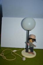 Vintage Charlie Chaplin barlamp in comic stijl gemerkt Itali, Gebruikt, Comic stijl, Metaal, Ophalen of Verzenden