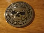 Harley sticker 3D metaal rond 6,8 cm met skull, Motoren, Accessoires | Stickers