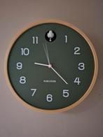 Karlsson Koekoeksklok Jungle Groen, Huis en Inrichting, Ophalen of Verzenden, Zo goed als nieuw, Analoog, Wandklok