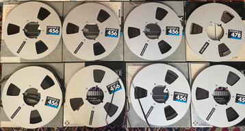 7 stuks 26cm reels voor bandrecorder.  beschikbaar voor biedingen