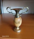 Amfoor marmer onyx brons messing vaasje, Ophalen