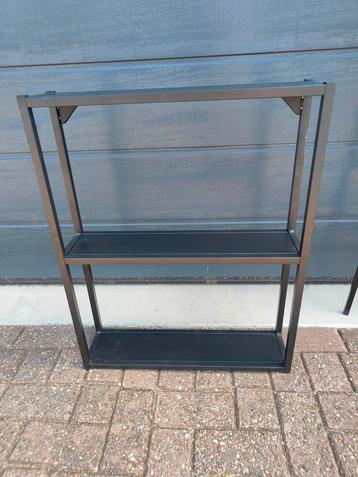 ikea zwart metaal hang wand kastje hxbxd 75x60x15 cm beschikbaar voor biedingen