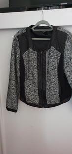 Brandtex mooi warm jasje met nep leer mt 44, Kleding | Dames, Verzenden, Nieuw, Maat 42/44 (L), Zwart