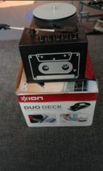 Ion duo deck platenspeler & cassette, Audio, Tv en Foto, Cassettedecks, Ophalen of Verzenden, Overige merken