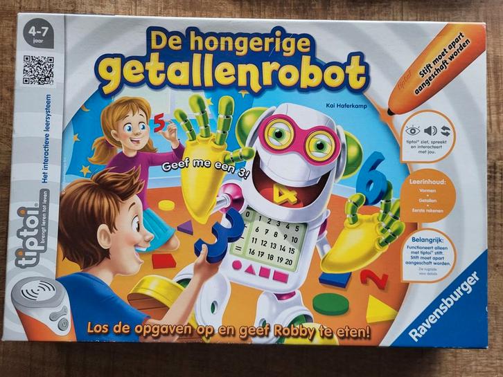 Hongerige Getallenrobot - Tiptoi, Kinderen en Baby's, Speelgoed | Educatief en Creatief, Zo goed als nieuw, Taal en Lezen, Rekenen