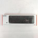 Qware Retro Toetsenbord Zwart NIEUW || nu voor maar €15.99, Computers en Software, Toetsenborden, Nieuw, Ophalen of Verzenden