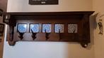 Vintage Wandkapstok met Tegels, Gebruikt, Minder dan 100 cm, Hout, Ophalen
