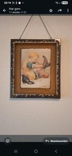 Vintage Ingelijste Prent, Ophalen