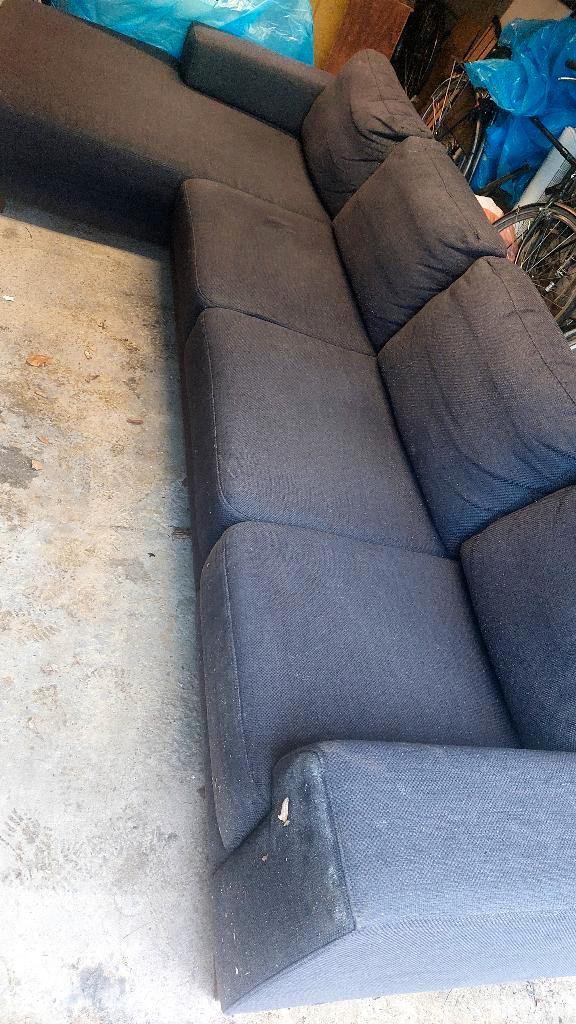 Hoekbank, Huis en Inrichting, Banken | Bankstellen, Gebruikt, Vierpersoons of meer, 250 tot 300 cm, Stof, Ophalen