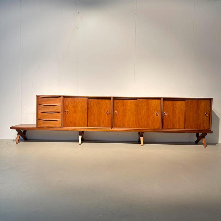 Rudolph B Glatzel Fristho Dressoir - Jaren 50, Huis en Inrichting, Kasten | Dressoirs, Gebruikt, 200 cm of meer, 25 tot 50 cm