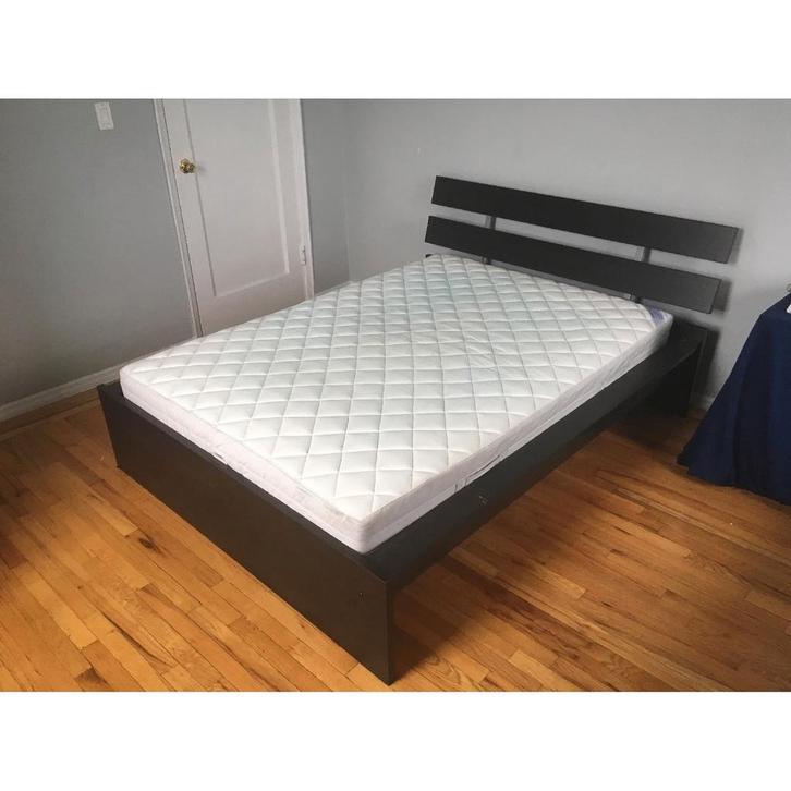 Ikea Hopen bedframe 140x200 - Zonder matras, Huis en Inrichting, Slaapkamer | Bedden, Gebruikt, Tweepersoons, 140 cm, 200 cm, Hout