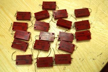 Partij zilver mica o.a Lemco NOS kondensatoren vintage beschikbaar voor biedingen