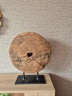 Houten Wiel Ornament, Huis en Inrichting, Woonaccessoires | Overige, Ophalen, Zo goed als nieuw