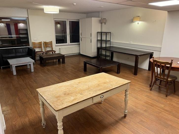 Set van 4 eiken stoelen (met beklede zitting), Huis en Inrichting, Stoelen, Gebruikt, Vier, Hout, Bruin, Ophalen