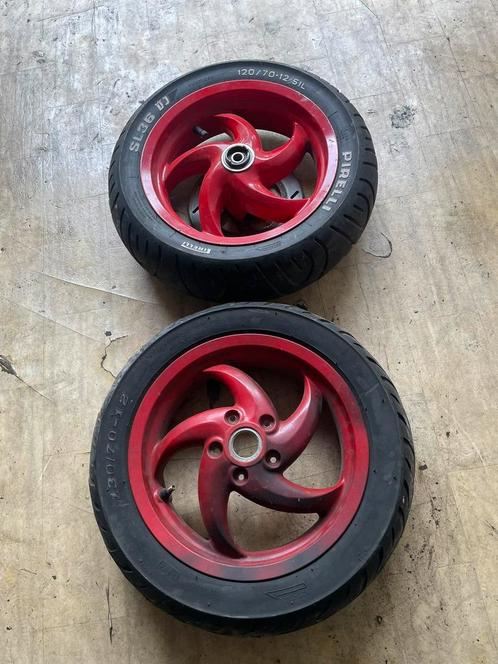 Gilera runner 50cc velgenset dubbel disk, Motoren, Tuning en Styling, Ophalen