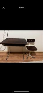 Vintage Schoolbureau met Stoel, Huis en Inrichting, Bureaus, Ophalen, Gebruikt, Bureau