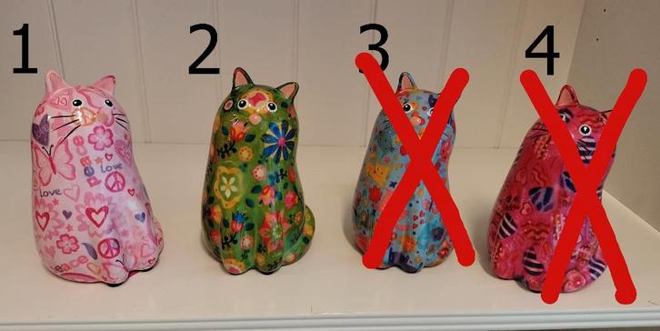 Pomme Pidou spaarpot kat Clio of Ellie, Verzamelen, Spaarpotten, Nieuw, Dier, Steen, Aardewerk of Keramiek, Ophalen of Verzenden