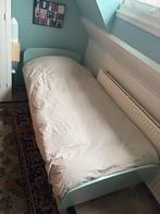 Flexa Dots bed mintgroen, Ophalen, 85 tot 100 cm, Gebruikt, Lattenbodem