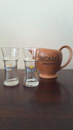 RICARD kan karaf vintage glas Frankrijk anijs aperitief, Ophalen of Verzenden, Zo goed als nieuw, Overige typen