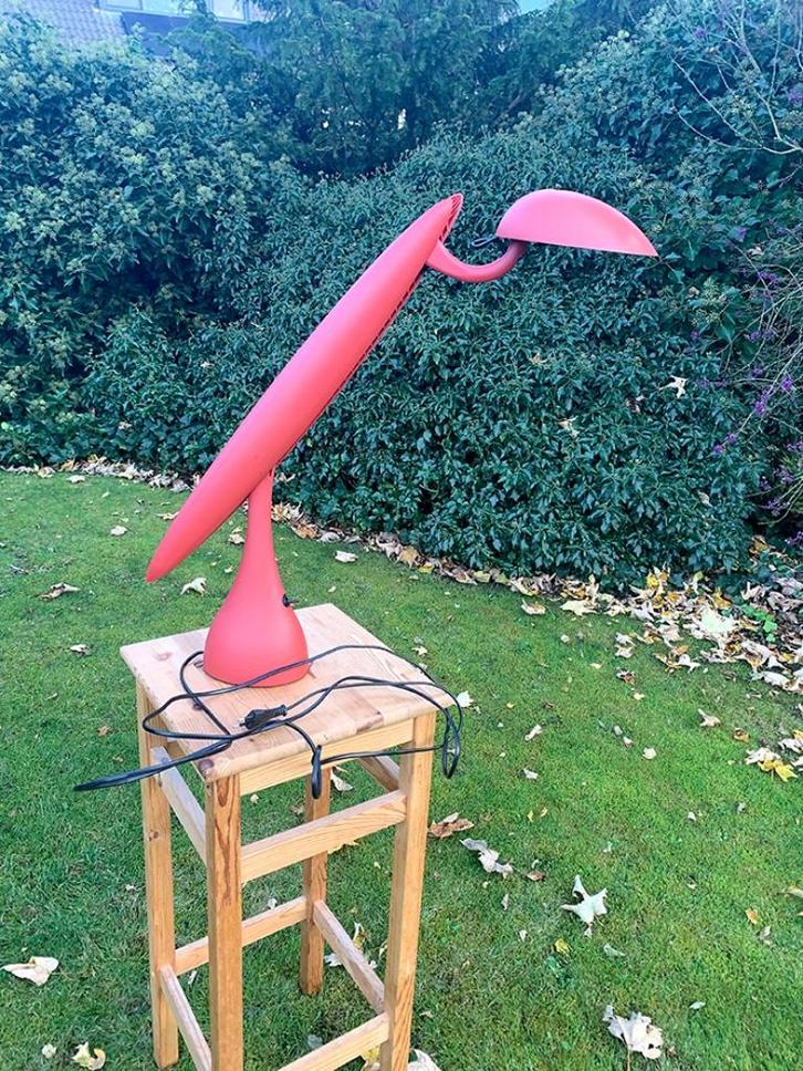 Luxo Heron bureaulamp - post modern, Huis en Inrichting, Lampen | Tafellampen, Gebruikt, 50 tot 75 cm, Kunststof, Ophalen of Verzenden